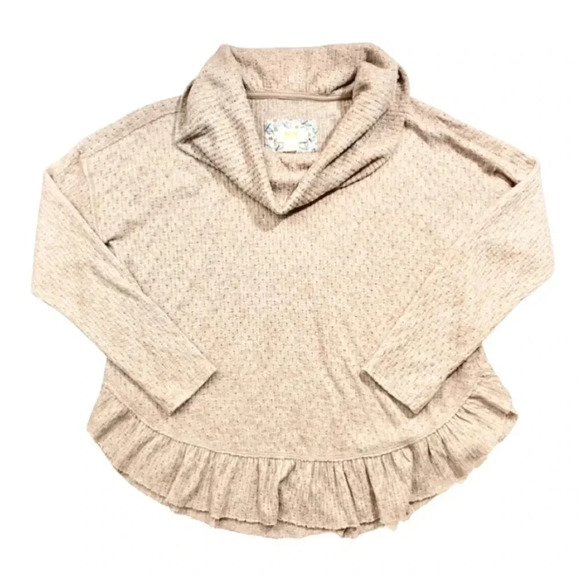 Anthropologie Maeve Addie Ruffle Hacci Pullover Top - Picture 3 of 6